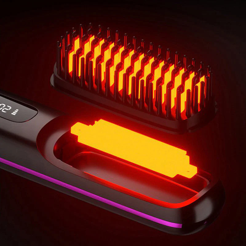 💐New Year's Offer: 50% Off💖Cordless Ceramic Heated Hair Straightening Comb(Ionic Ceramic · Hair-Friendly Design) - Image 4