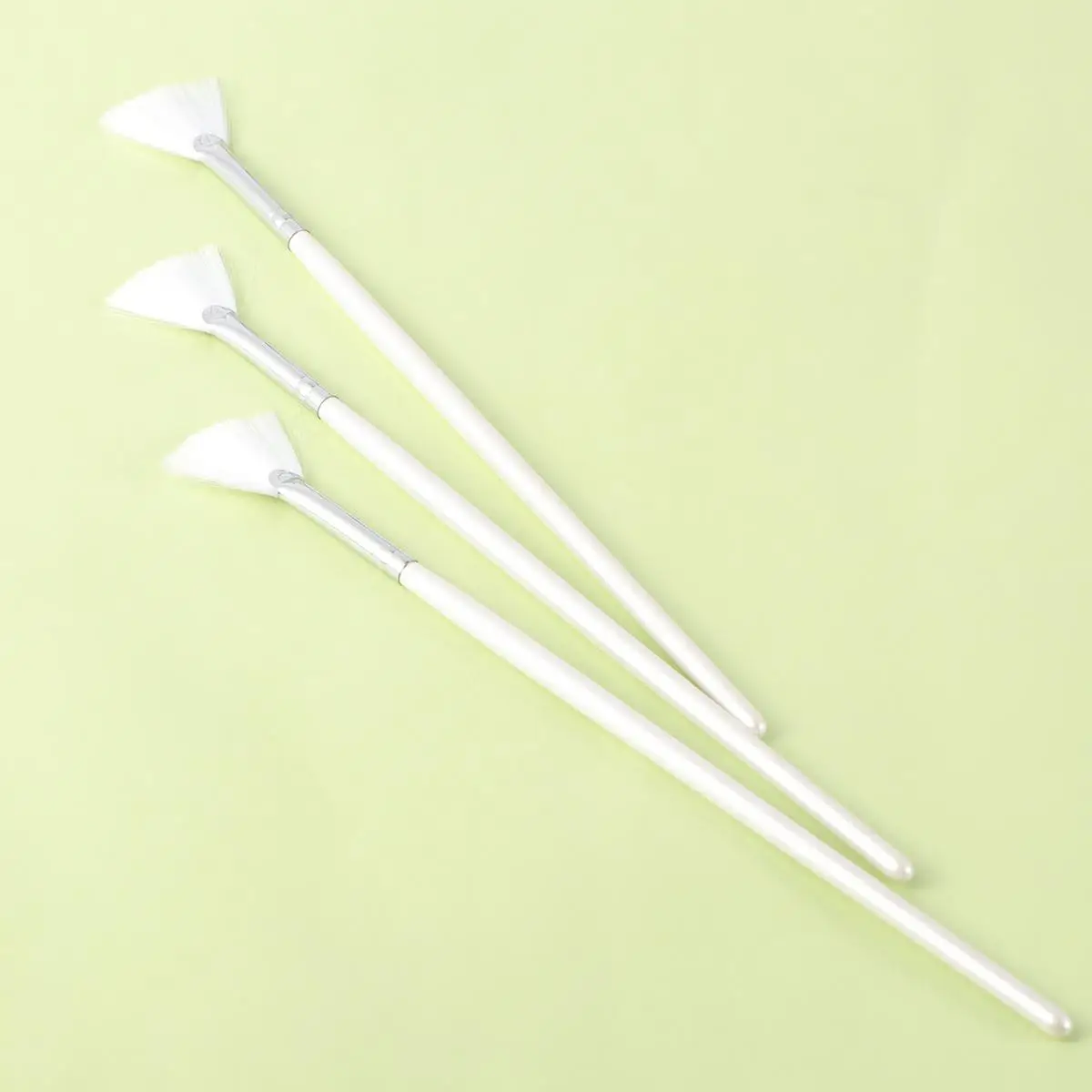 3 Pcs Shape for DIY Skin Care Mask Diy Brushes Fan Shape Mask Brushes Facials Skincare Smooth Coverage Beauty Tools - Image 4