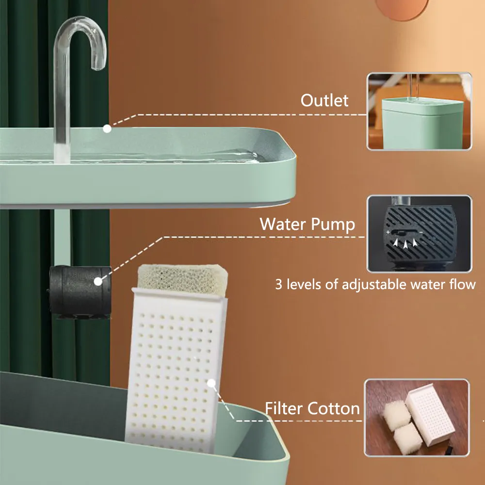 Cat Automatic Water Dispenser Fountain - Image 9