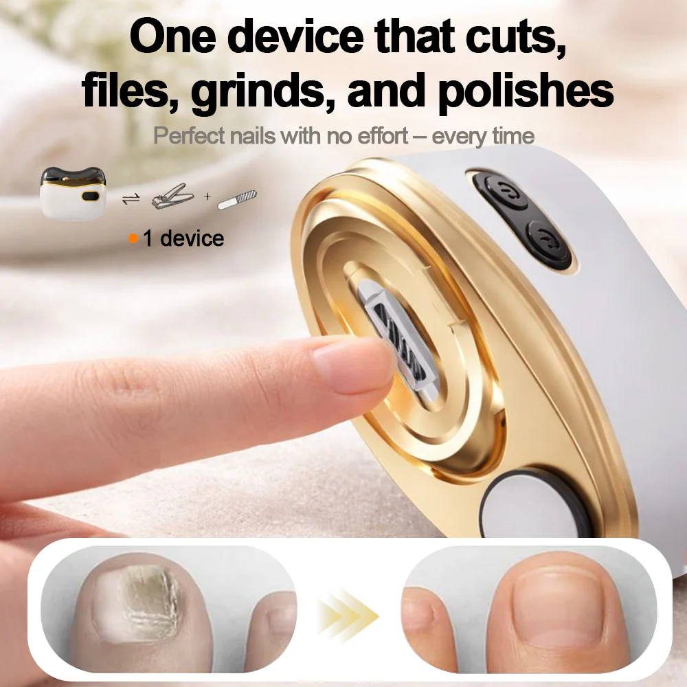 💥LAST DAY SALE 50% OFF💥 2-in-1 Electric Nail Clipper & Polisher 🏆 Universal automatic nail file for adults and children👶 - Image 3
