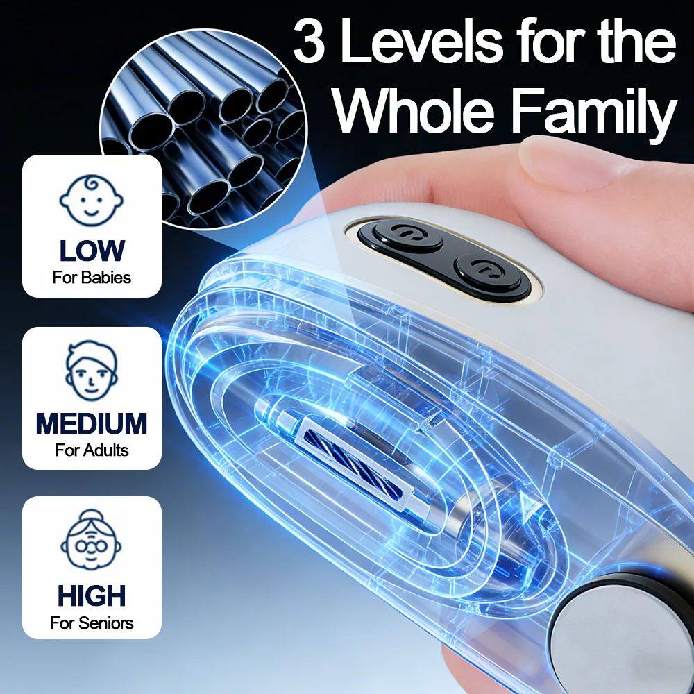 💥LAST DAY SALE 50% OFF💥 2-in-1 Electric Nail Clipper & Polisher 🏆 Universal automatic nail file for adults and children👶 - Image 4
