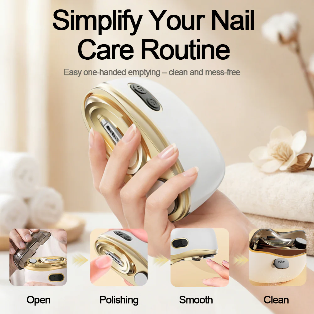 💥LAST DAY SALE 50% OFF💥 2-in-1 Electric Nail Clipper & Polisher 🏆 Universal automatic nail file for adults and children👶 - Image 6