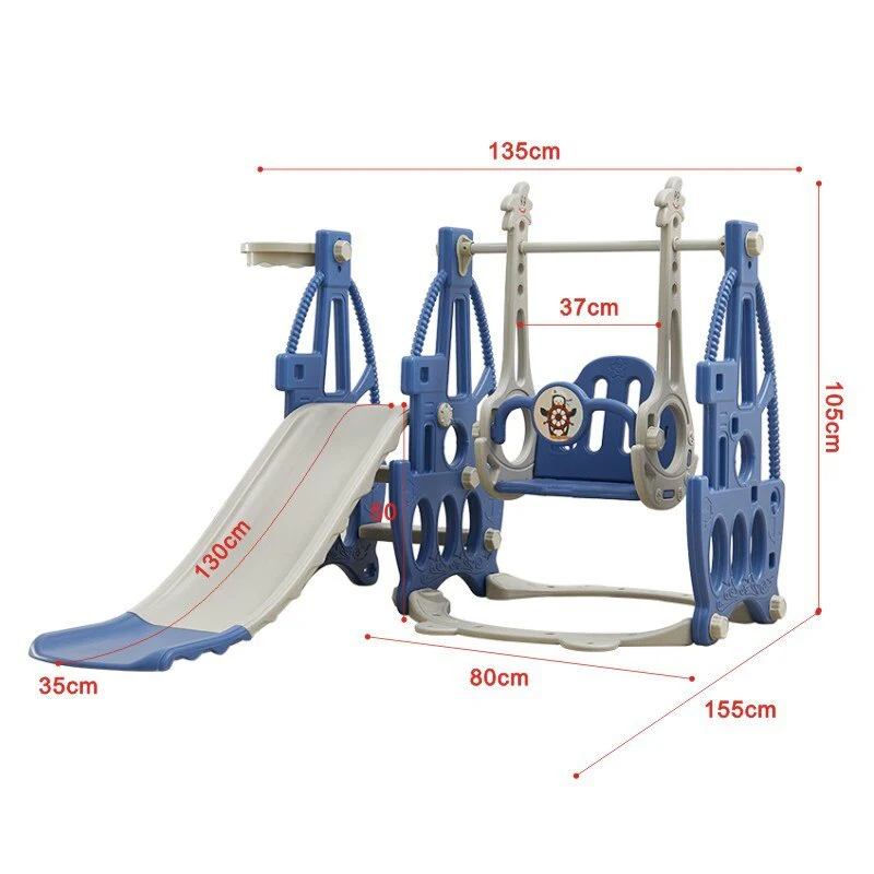 Kids Multifunctional Indoor Playground Slide Set - Image 9