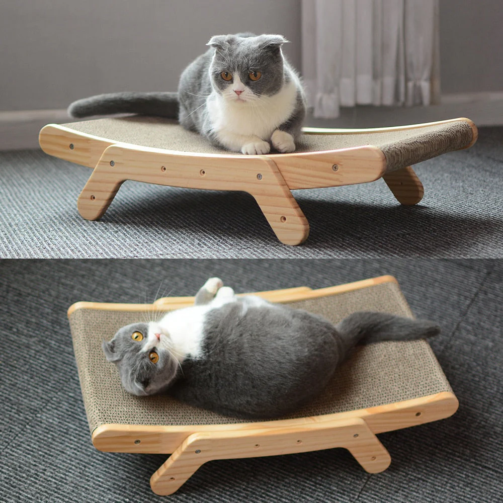 Wooden Cat Scratch Bed - Image 4