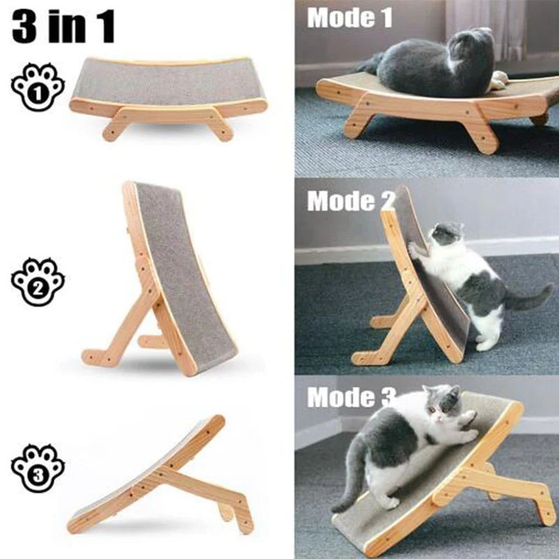Wooden Cat Scratch Bed - Image 5