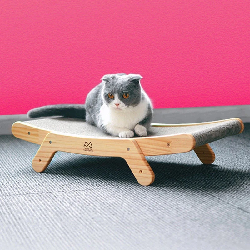 Wooden Cat Scratch Bed - Image 6