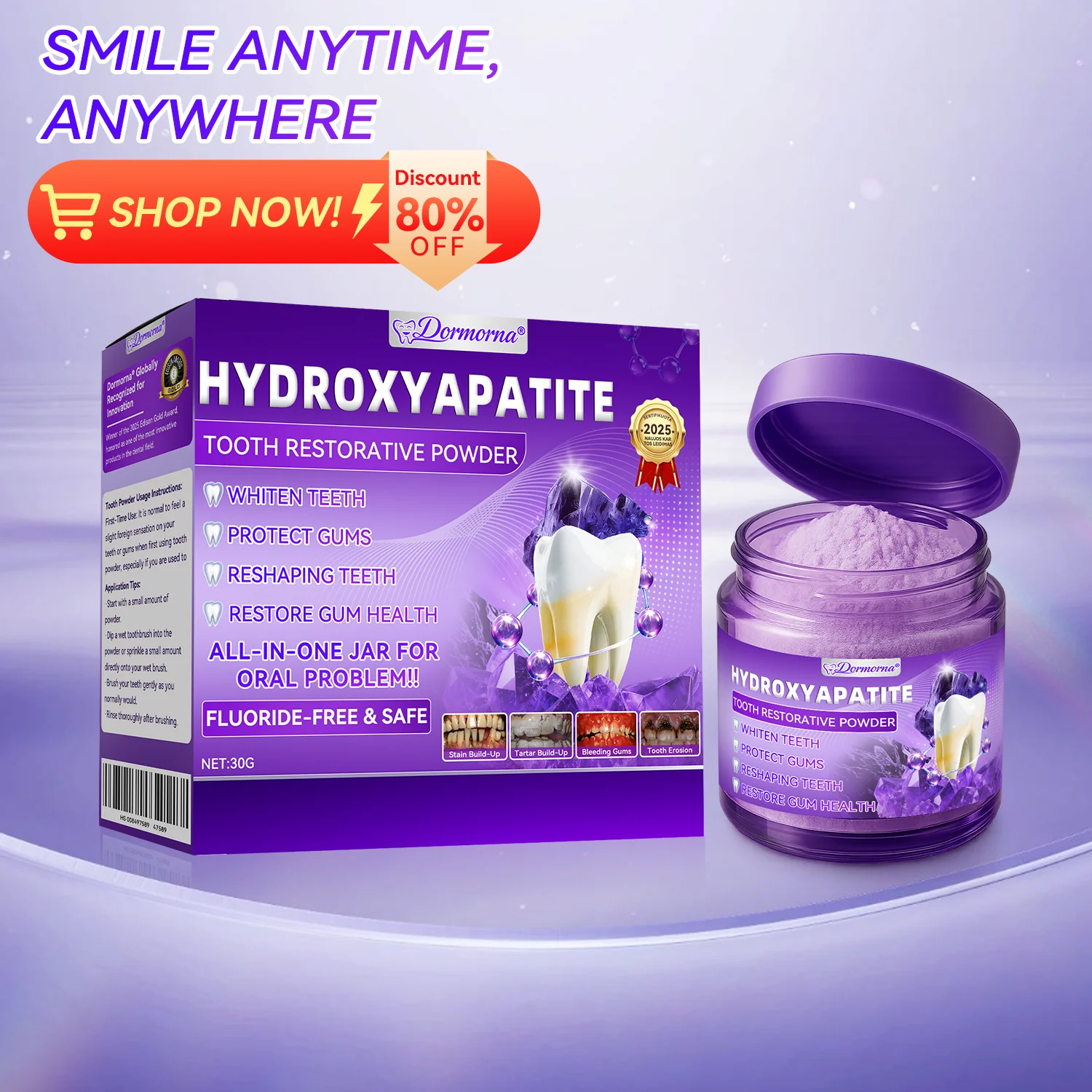 ๐๏ธ๐ซงNew Year Special: 80% OFF๐ Dormornaยฎ Hydroxyapatite Tooth Restorative Powder ๐ฆท