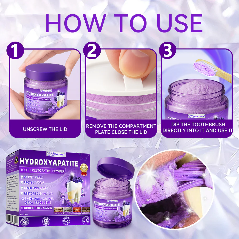 🎉 New Year Special: 80% OFF 💕 Dormorna® Hydroxyapatite Tooth Restorative Powder 🦷 - Image 12