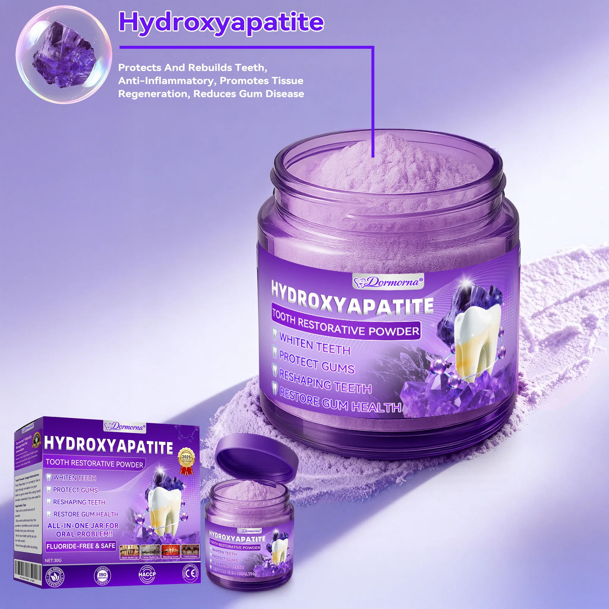🎉 New Year Special: 80% OFF 💕 Dormorna® Hydroxyapatite Tooth Restorative Powder 🦷 - Image 7